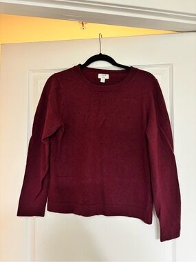 J. Crew crewneck Burgundy Women's Teddie Sweater